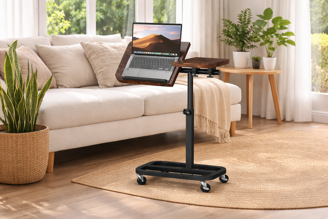 The Couch Office Upgrade: Why Side Table Desks Work Better Than Traditional Desks at Home